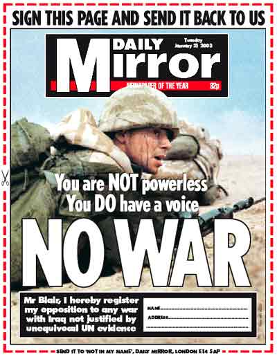 Daily Mirror Kampagne